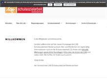 Tablet Screenshot of lag-schulsozialarbeit-nds.de